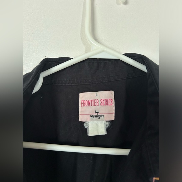 WRANGLER Frontier Series Top Button Down Western Aztec 80s Vintage Large - Picture 7 of 8